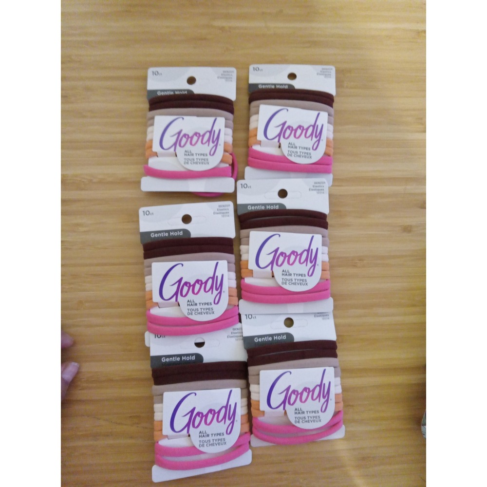 Goody Ouchless Gentle Hold Hair Elastics 60ct Lot Soft Seamless Ties 18514